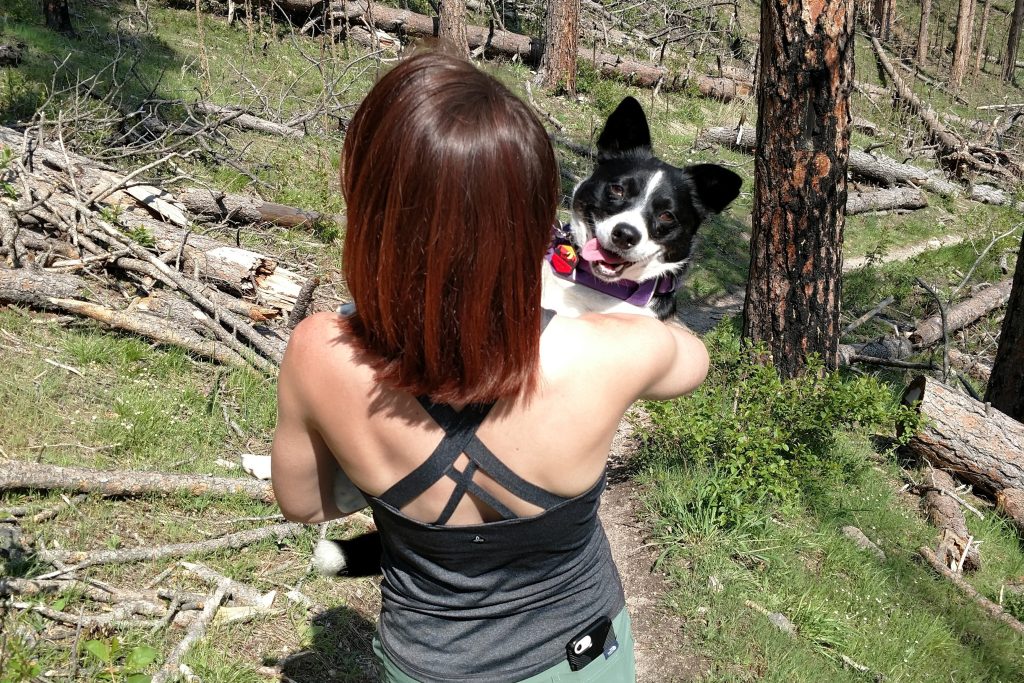 Inkling getting carried up Crow Peak